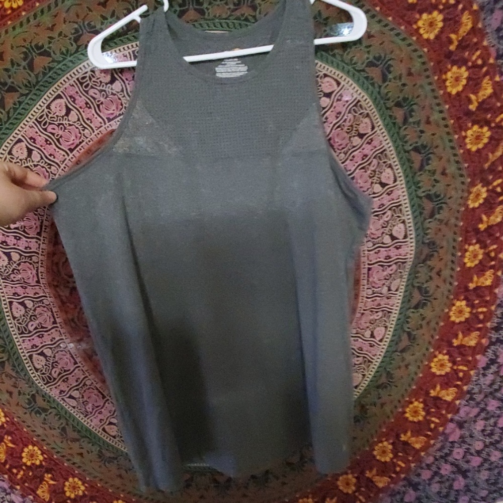 Grey workout top